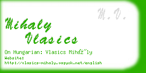 mihaly vlasics business card